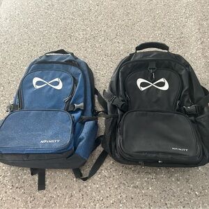 NFINITY Sparkle Backpack and Classic Backpack- Blue and Black